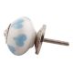 Turquoise Heart Ceramic Floral Cabinet Knobs Online